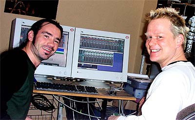 Kuddel und René im alten Studio